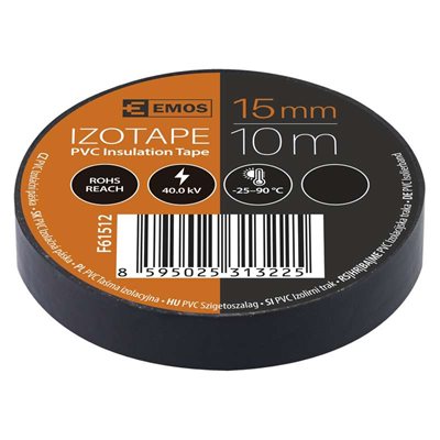 Emos Izolačná páska PVC 15mm/10m čierna