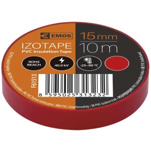 Emos Izolačná páska PVC 15mm/10m červená