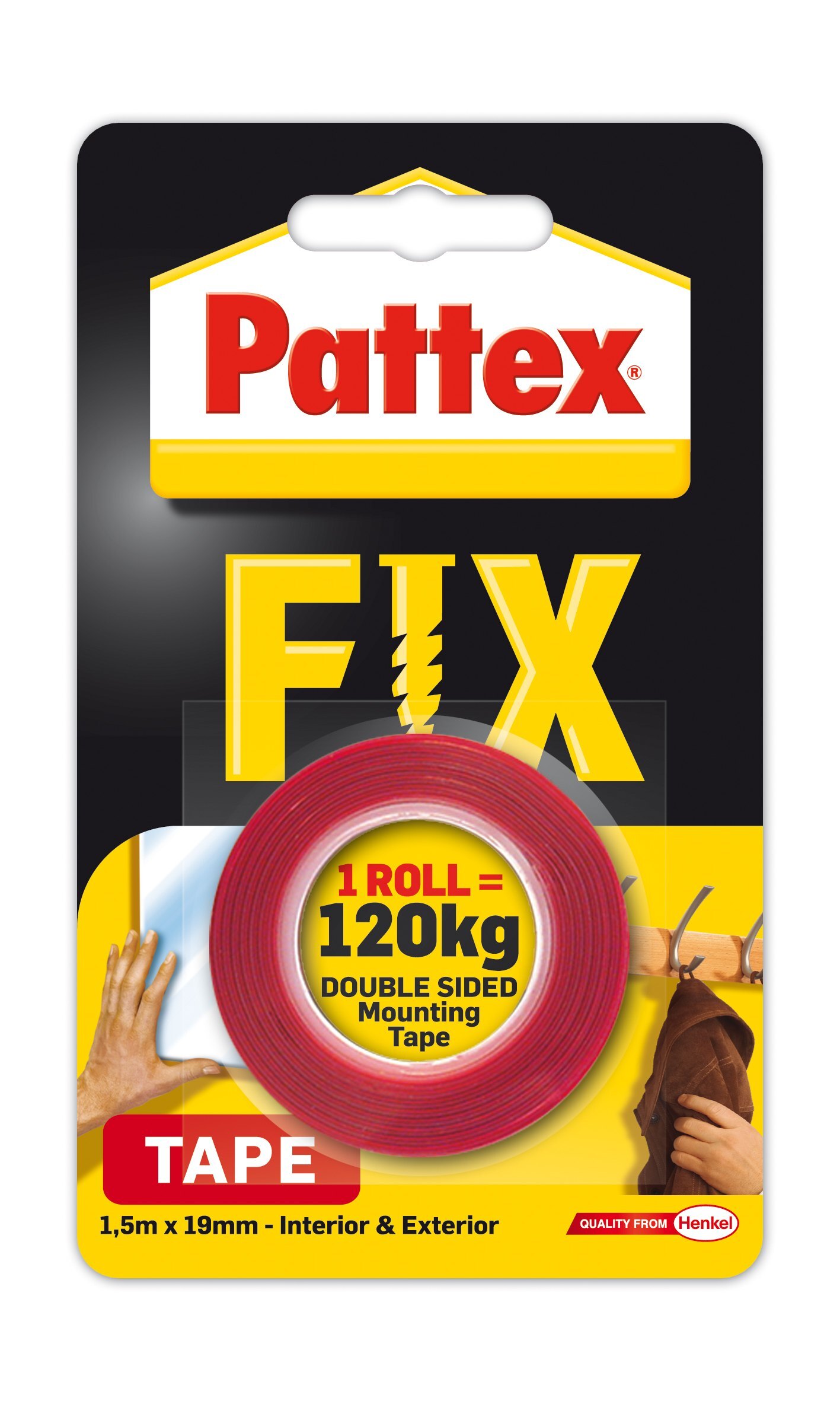 Pattex Fix 120kg 19mm x 1