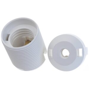 Objímka 1352-13400 E27 PVC biela vonkajší závit