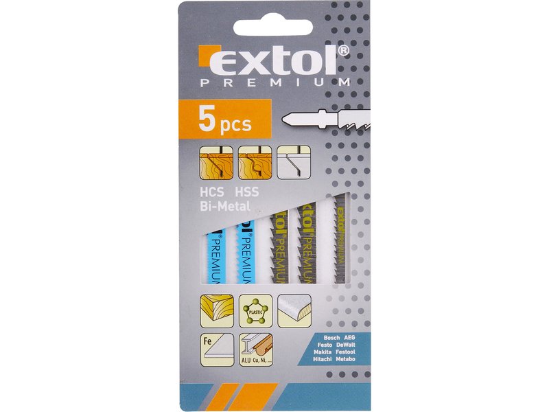 Extol Premium Sada plátkov do priamočiarej píly