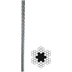 Lano oceľové pozinkované 6.0mm