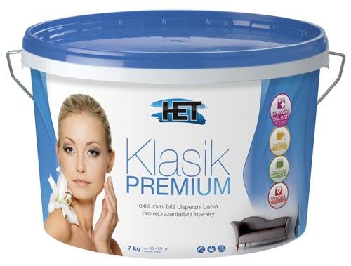 Het Klasik Premium 15+3kg - interiérová superbiela farba