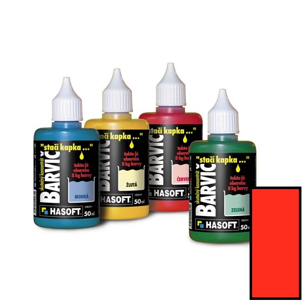 Farbič červená farba 50ml