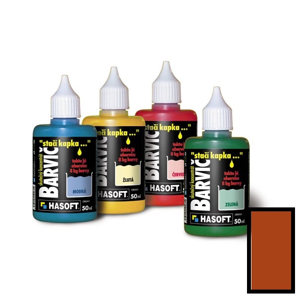Farbič hnedá farba 50ml
