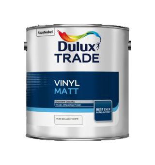 Dulux Trade Vinyl Matt Pure Brilliant White 2
