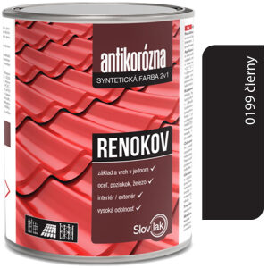 Renokov čierny - Antikorózna farba na kov 10kg