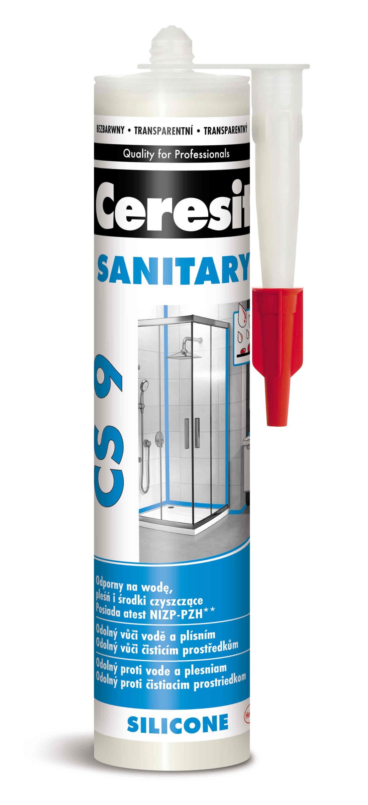 Ceresit CS 9 Silikón sanitárny transparentný 280ml