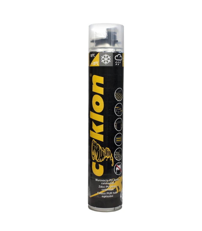Cyklon PU pena murárska pištolová 750ml Cyklon PU pena murárska pištolová 750ml