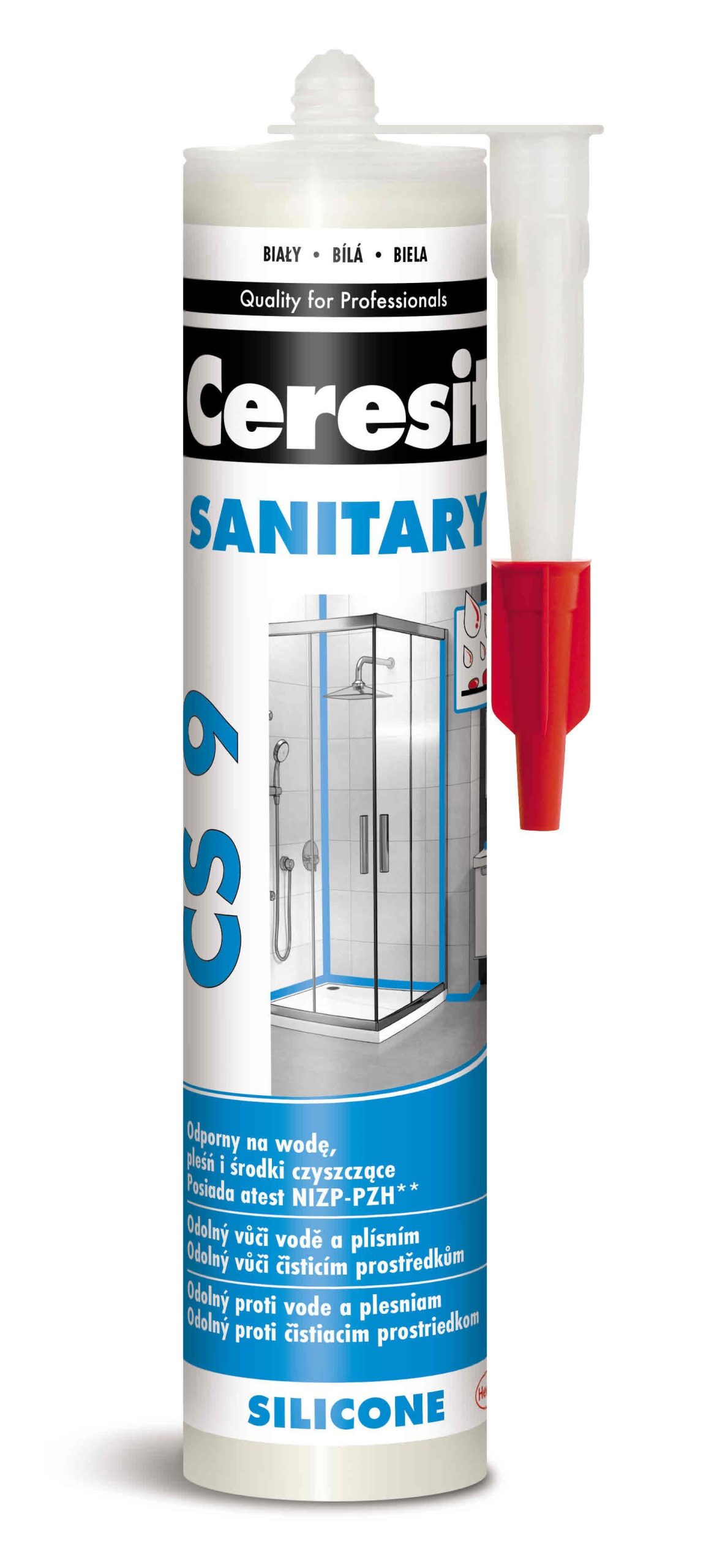 Ceresit CS 9 Silikón sanitárny biely 280ml