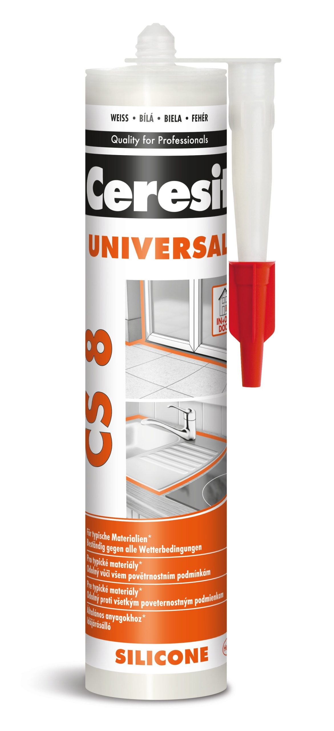 Ceresit CS 8 Silikón univerzálny biely 280ml