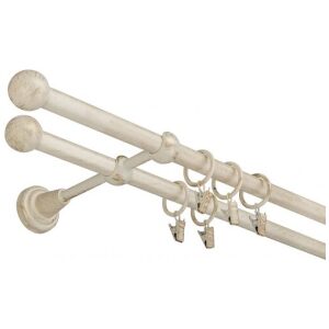 Garniža komplet 200cm 16mm dvojité žabky zlatý antik