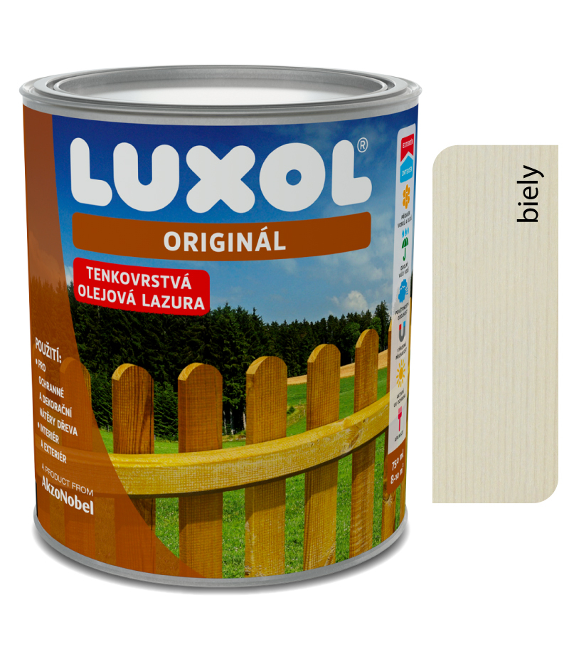 LUXOL Originál biely 0010 - Tenkovrstvá lazúra 0