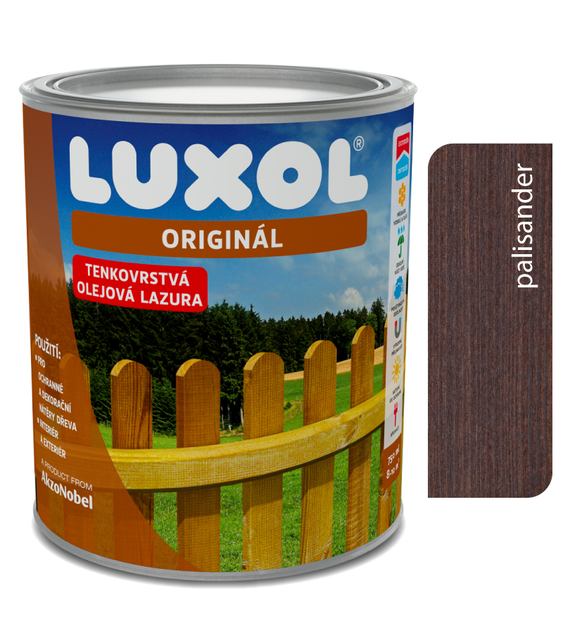 LUXOL Originál palisander 0022 - Tenkovrstvá lazúra 0