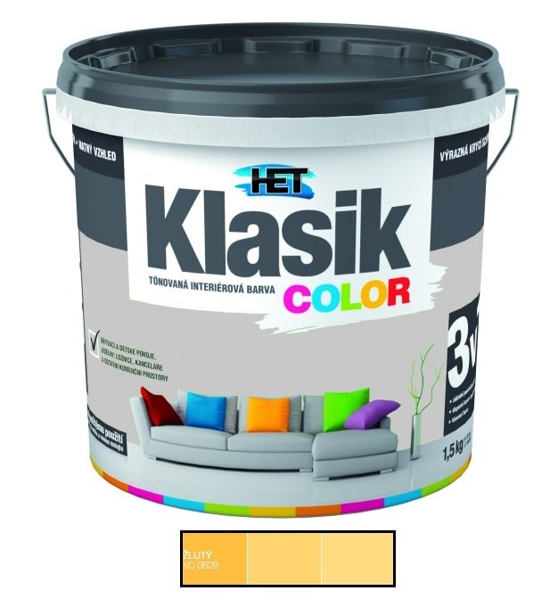 Het Klasik Color 0628 žltý 1