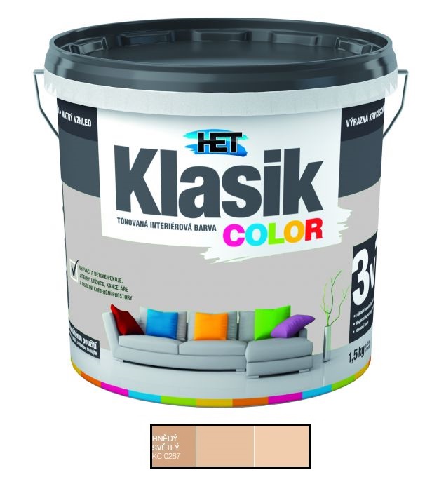 Het Klasik Color 0267 svetlo hnedý 1