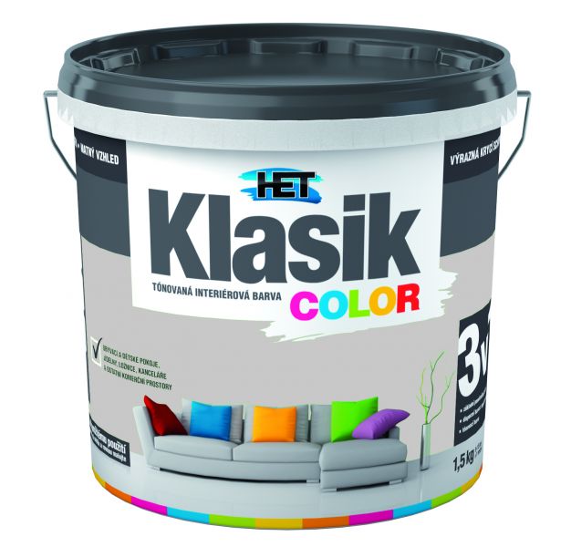 Het Klasik Color 0117 sivý platinový 1