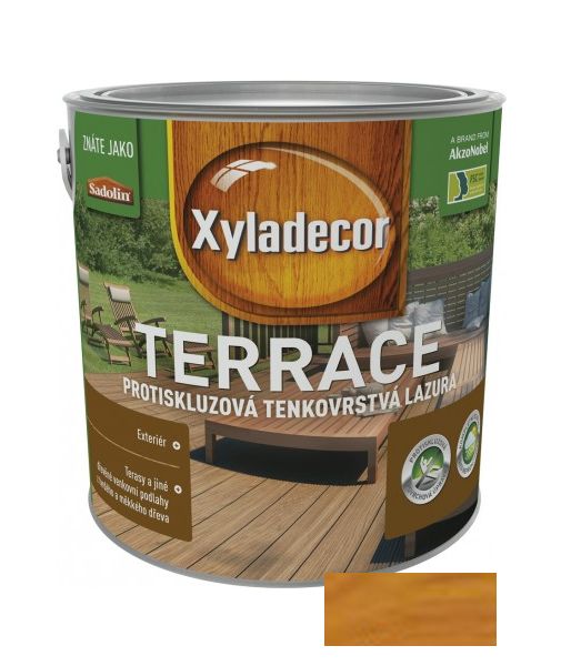Xyladecor Lazúra protišmyková tenkovrstvá terrace borovica 2