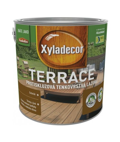 Xyladecor Lazúra protišmyková tenkovrstvá terrace bezfarebná 2