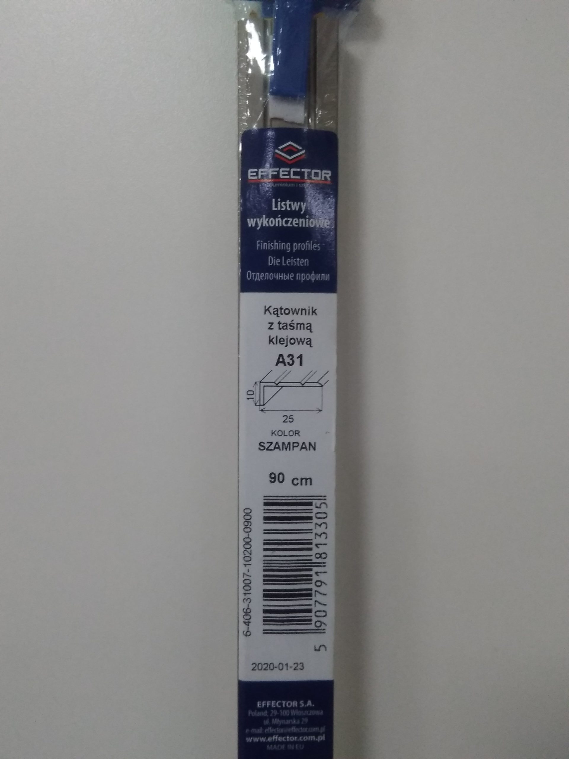 Profil schodový A31 Šampaň samolepiaci 0.9m