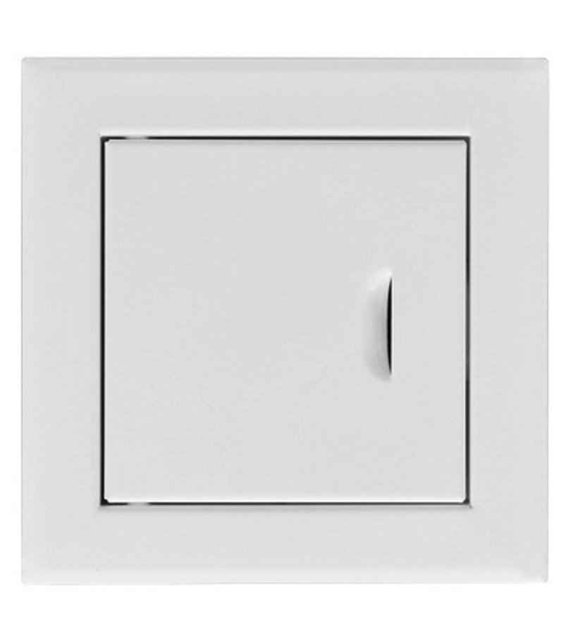 Dvierka plechové biele 300x300