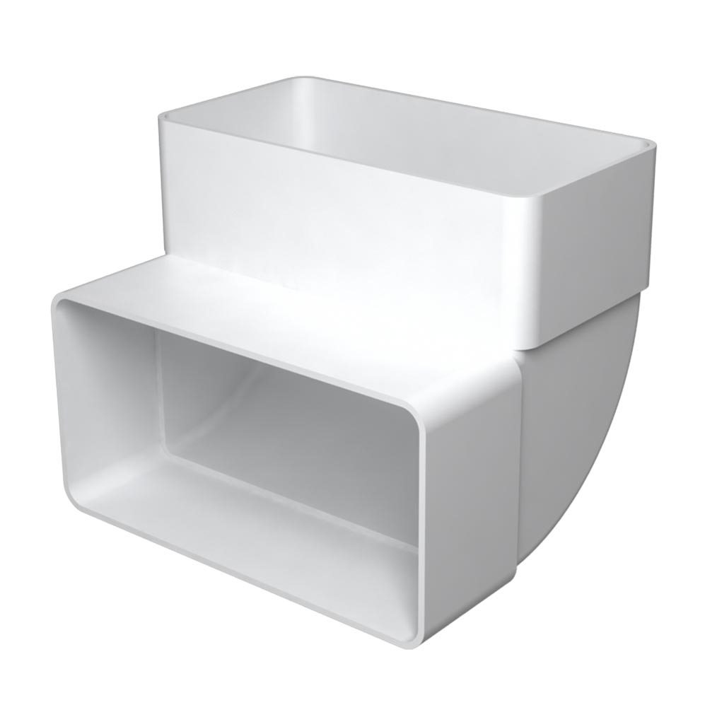 Koleno vertikálne 110x55/90° pre ploché potrubie