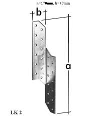 Domax LK2 Krokvová spojka pravá