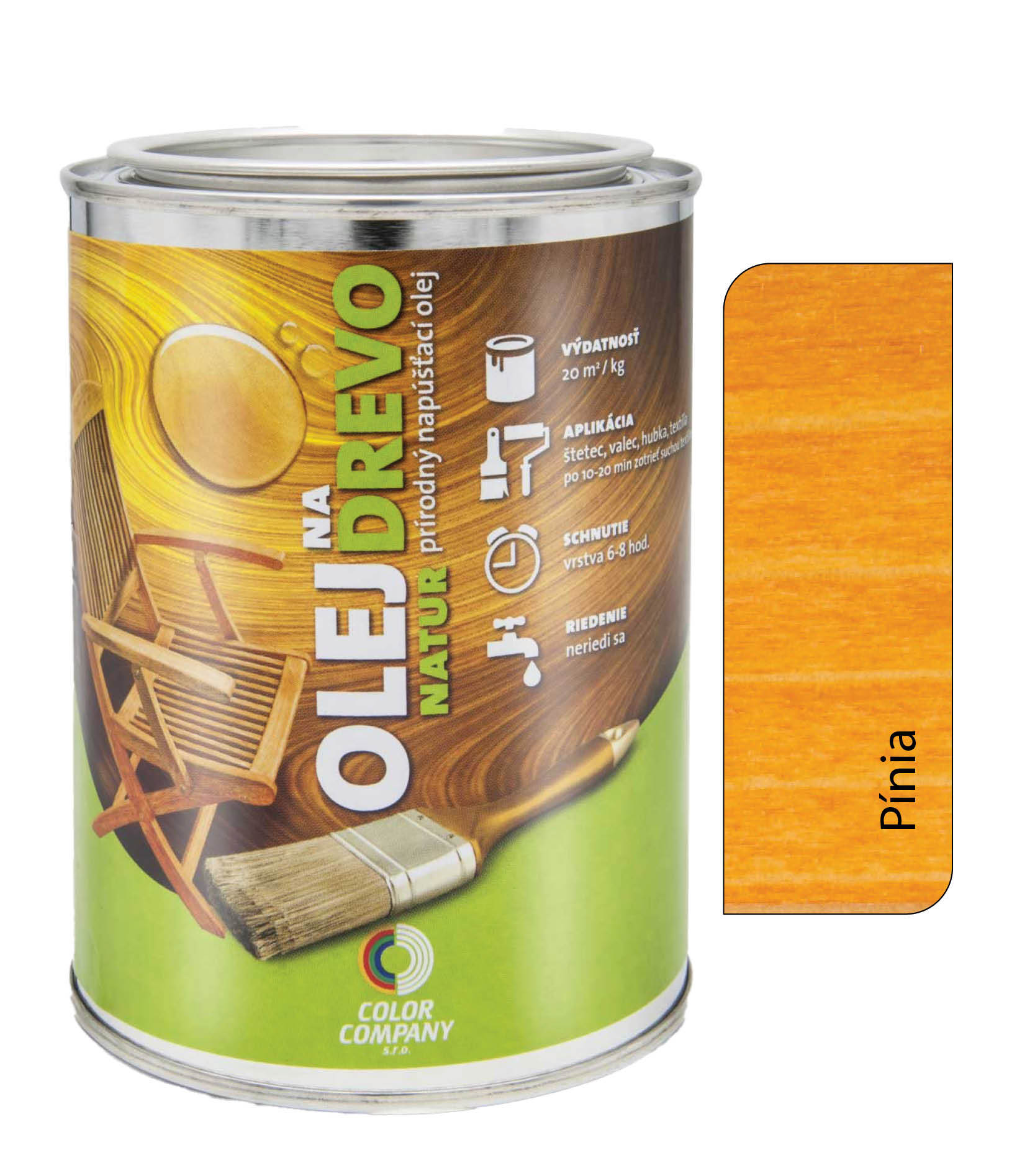 Olej na drevo NATUR pínia 0
