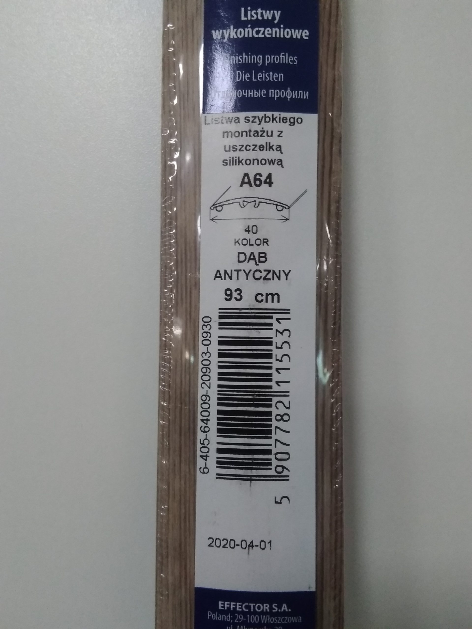 Profil prechodový A64 Dub antický 0.93m