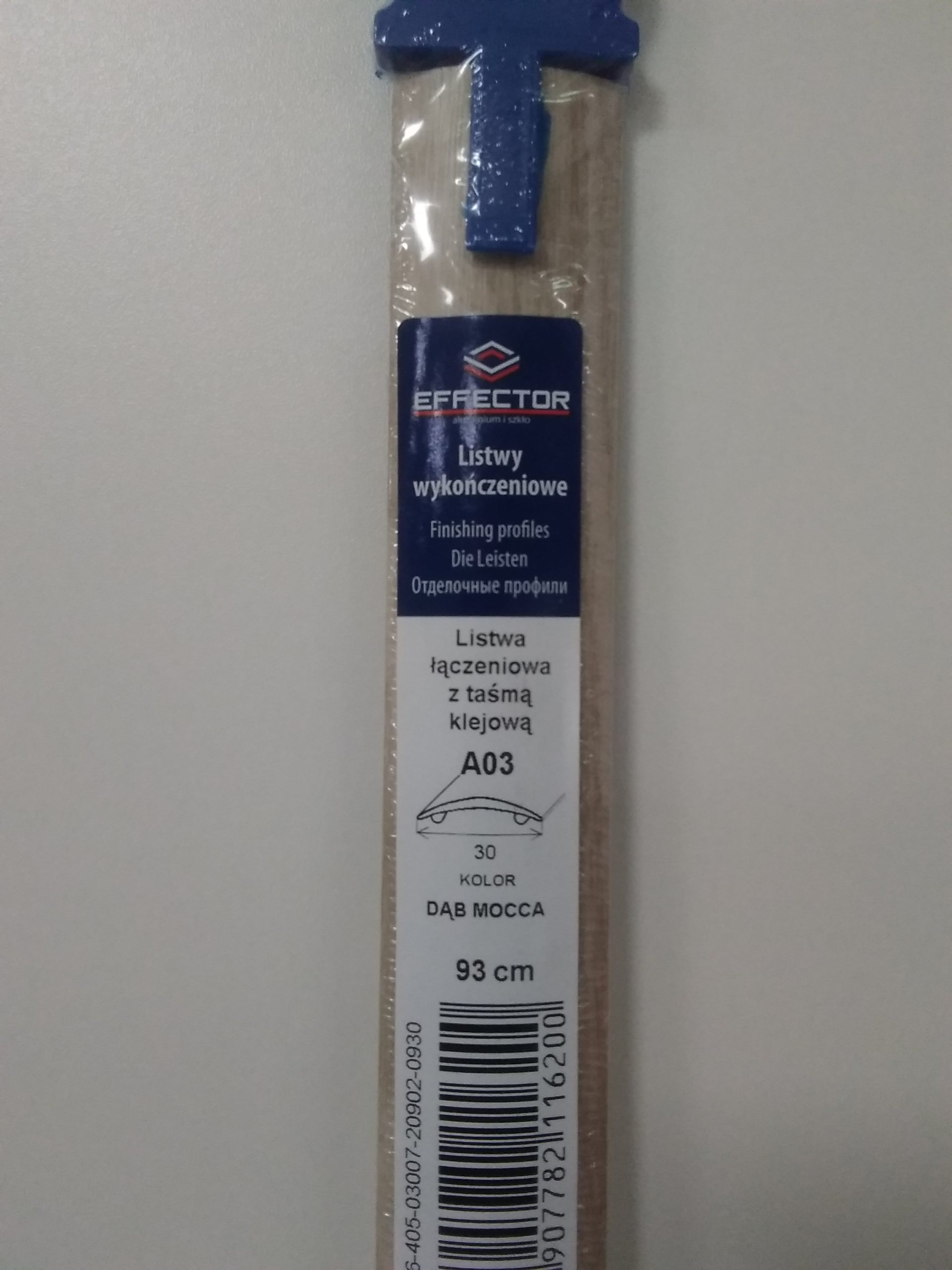 Profil prechodový A03 Dub mocca samolepiaci 0.93m