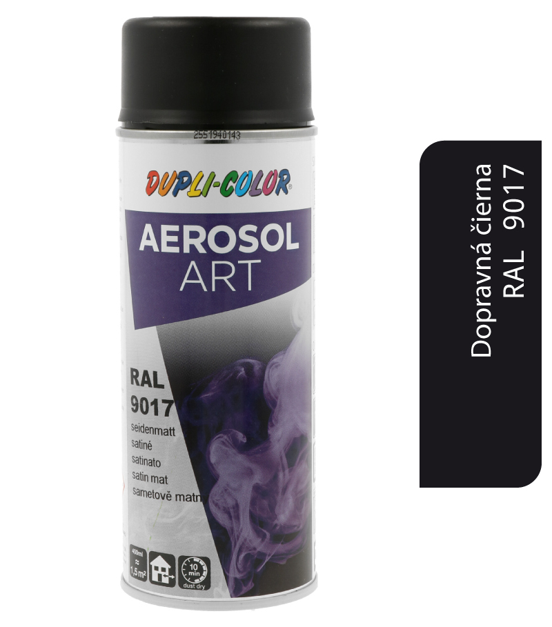Dupli-Color Aerosol Art RAL9017 400ml - dopravná čierna