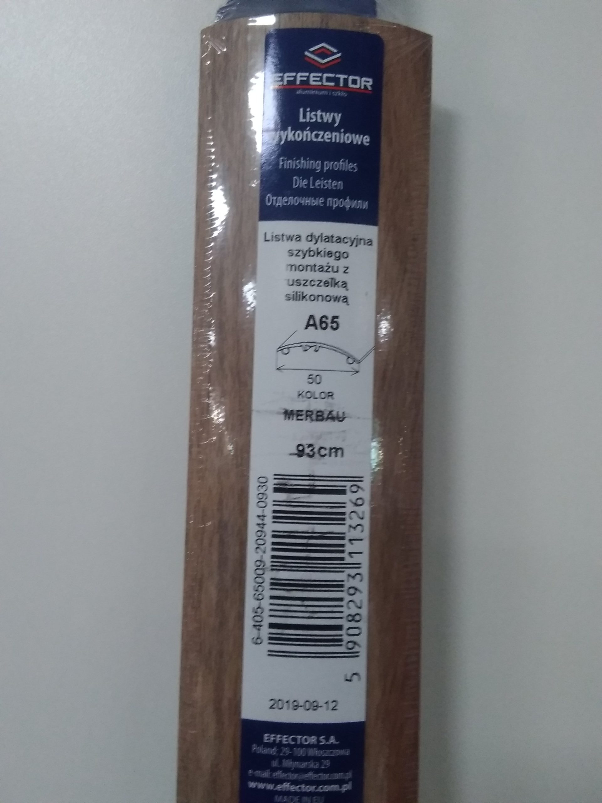 Profil vyrovnávací A65 Merbau 0.93m