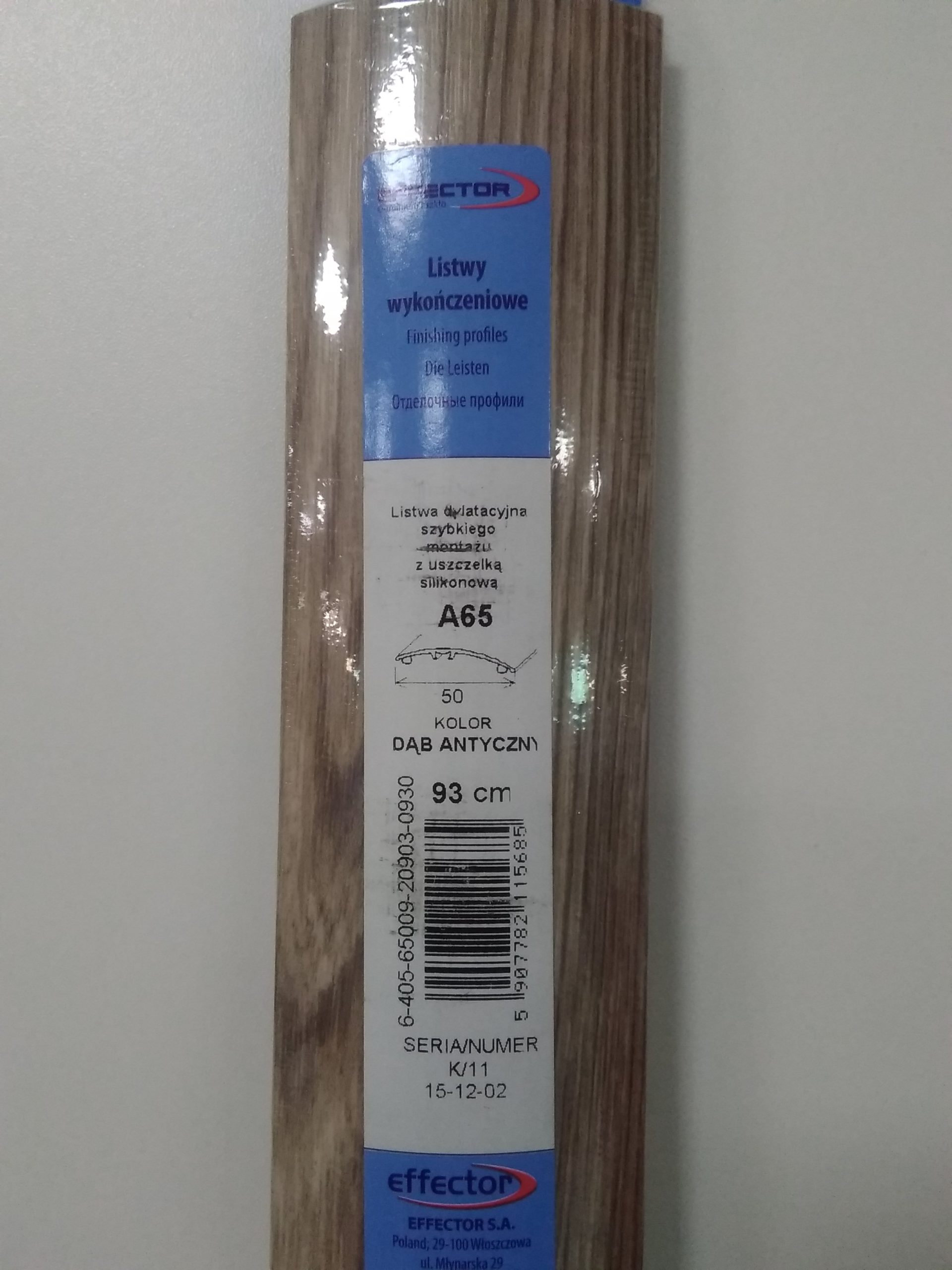 Lišta prechodová A65/Dub antický 0