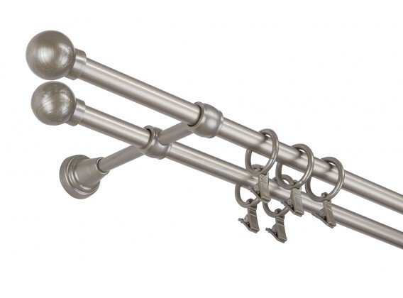 Garniža komplet 240cm 16mm II stredná matná