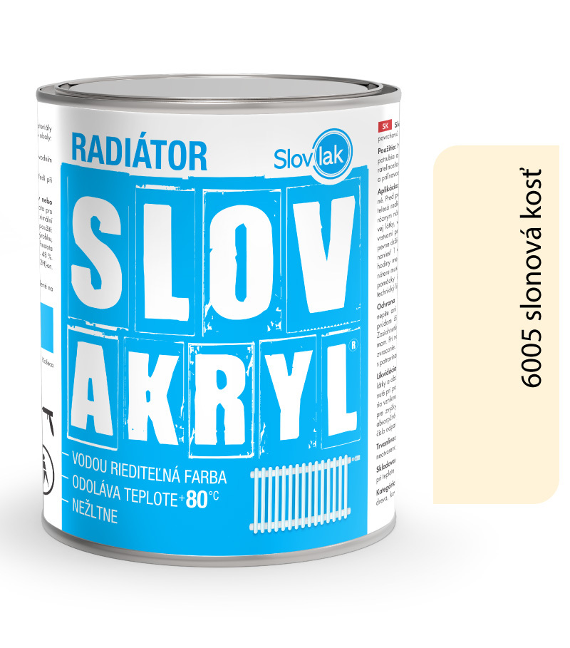 Slovakryl Radiátor slonova kosť 0