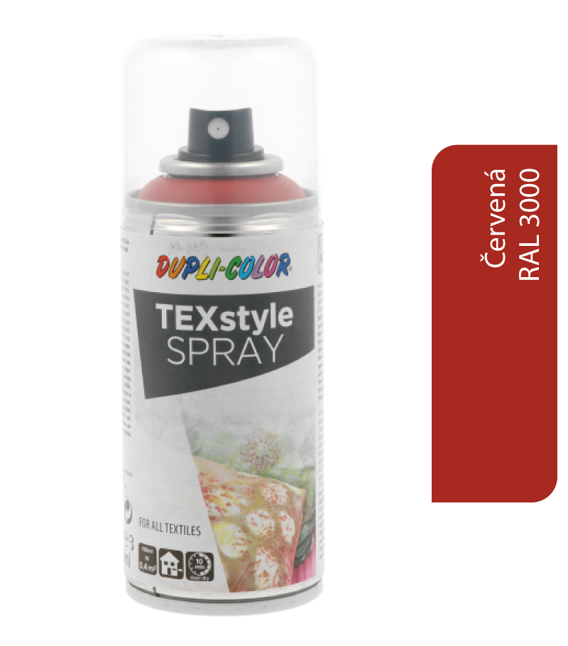 Dupli-Color TEXstyle 150ml červená - farba na textil