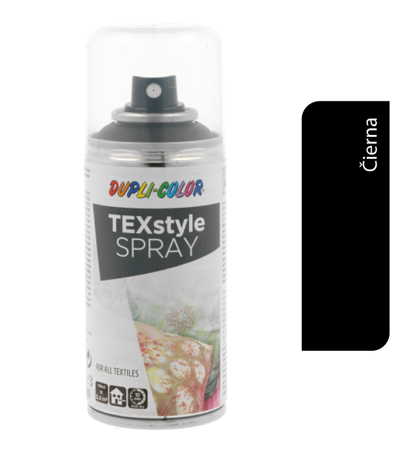 Dupli-Color TEXstyle 150ml čierna - farba na textil