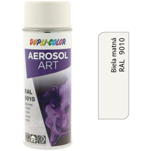 Dupli-Color Aerosol Art RAL9010 mat 400ml - biela matná