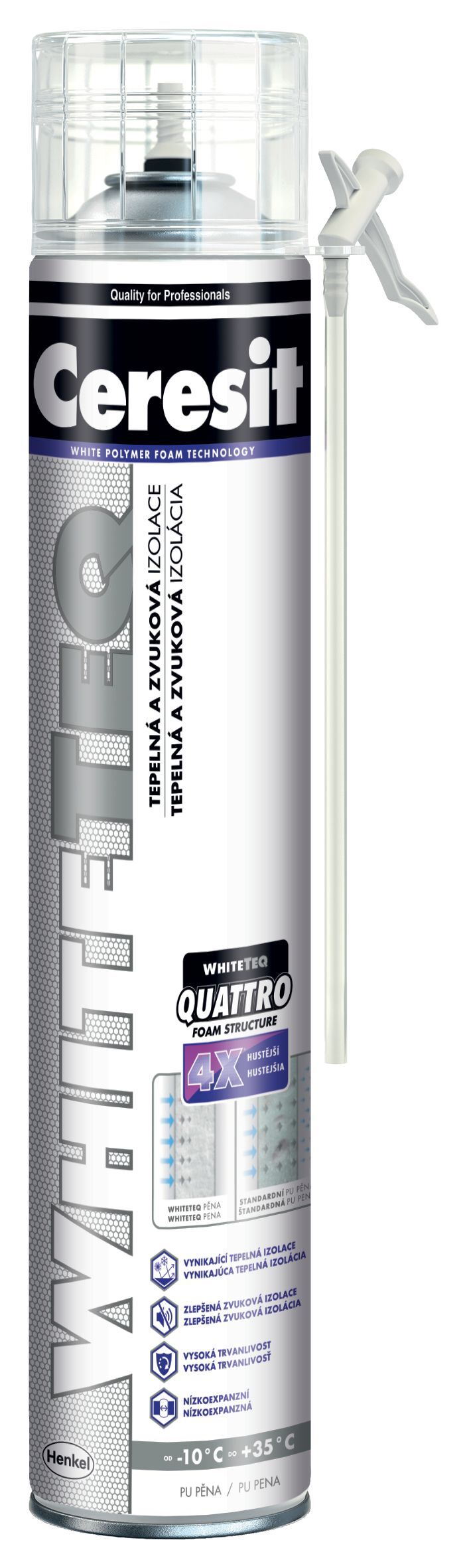 Ceresit Whiteteq T&S Std - PU pena trubičková 750ml