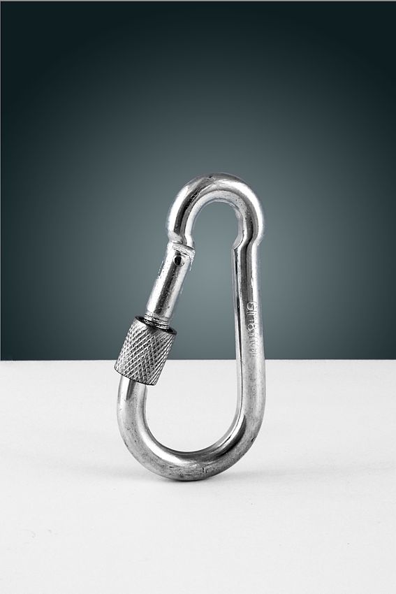 Karabína so zabezpečovacou maticou Zn 7mm