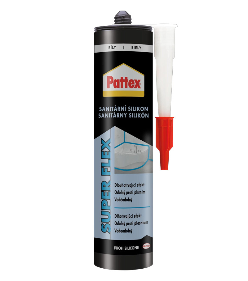 Pattex Sanitárny silikón biely 280ml