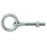 Oko so závitom a krúžkom M8x80mm Zn