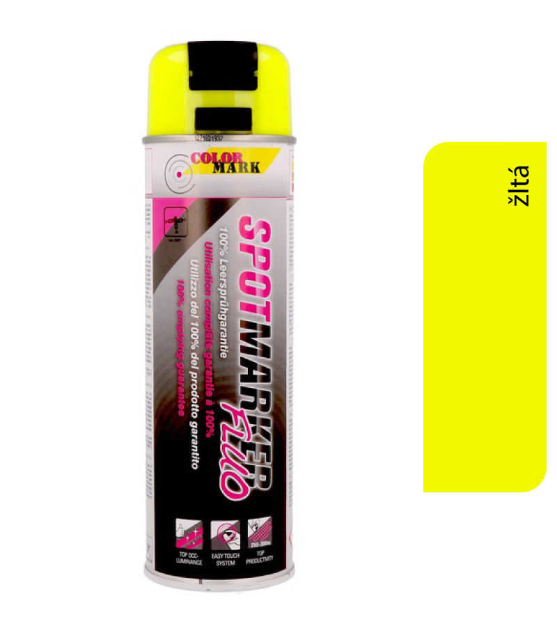 Color-Mark Spotmarker diaľničná žltá - dočasný značkovací sprej 500ml