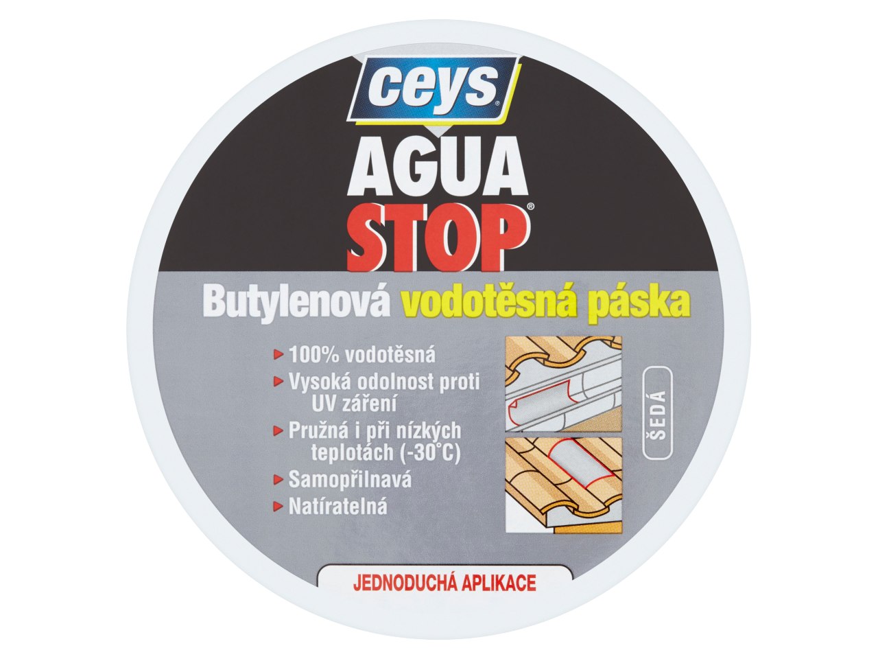Ceys Aqua Stop butylénová vodotesná páska 15cm x 10m