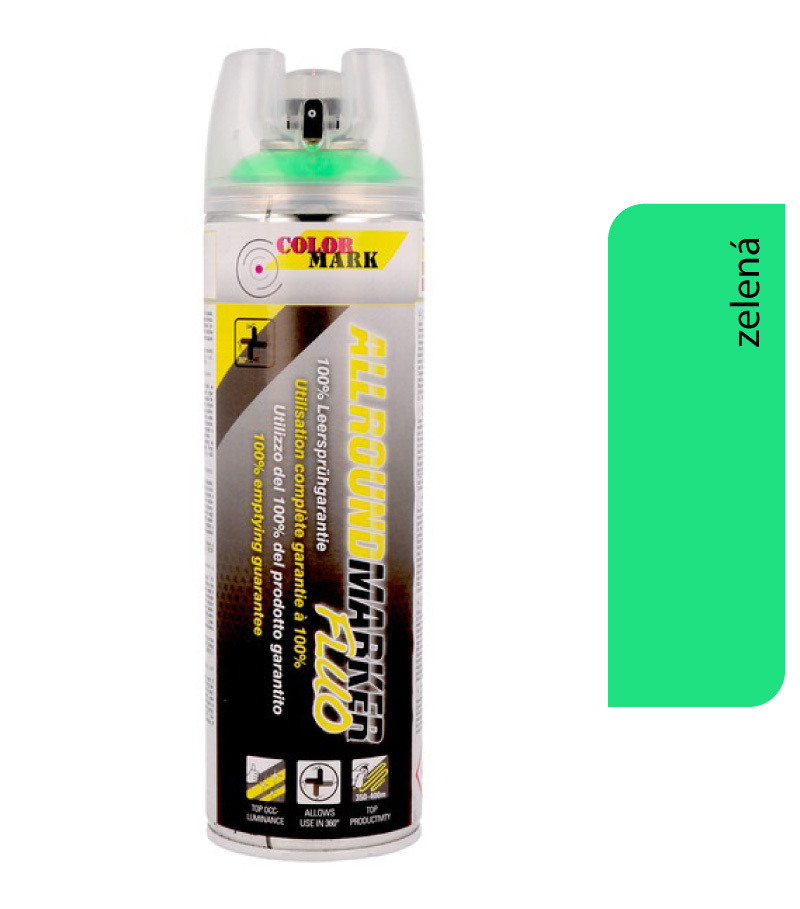 Color-Mark Allroundmarker 360° fluorescenčná zelená - bodové značenie 500ml