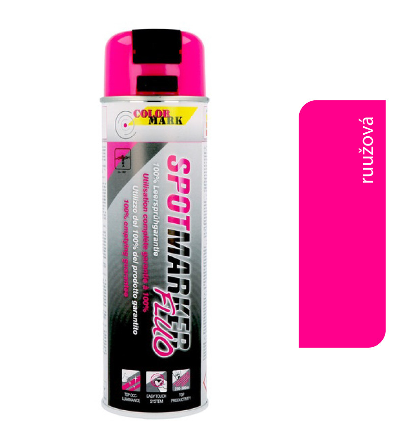 Color-Mark Spotmarker fluorescenčná ružová - dočasný značkovací sprej 500ml
