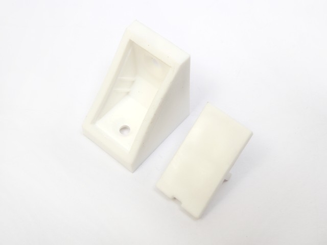 Podperka 2-dierová biela