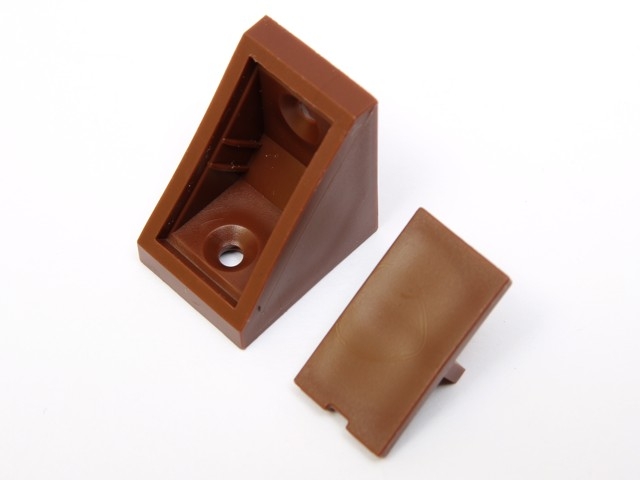 Podperka 2-dierová hnedá