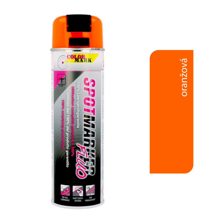 Color-Mark Spotmarker fluorescenčná oranžová - dočasný značkovací sprej 500ml