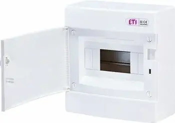 Rozvodnica nadomietková ECT8PO 8-modulová IP40 biele dvierka